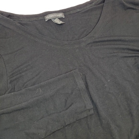 Eileen Fisher Dresses & Skirts - Eileen Fisher Tunic Dress Womens Medium Black Excellent Long Sleeve High-Low
